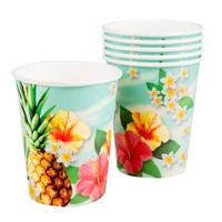 Feestbekers Paradise Tropical (10st) - thumbnail