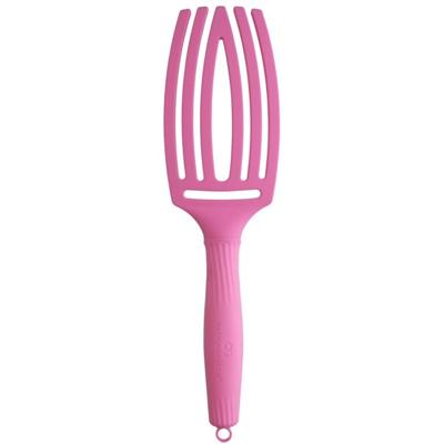 Olivia Garden Fingerbrush Boar & Nylon Bubble Pink 1St