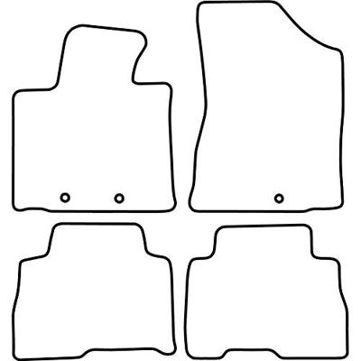 Automatten passend voor Kia Sorento vanaf 2013 (5 personen) TMKI531