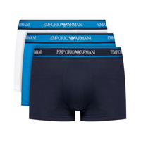 Emporio Armani 3-pack boxershorts - blauw/wit/zwart - thumbnail