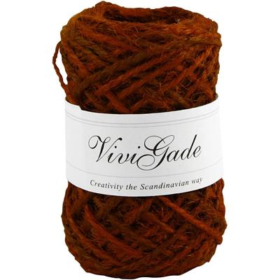 Vivi Gade Natuurlijk hennep, dikte 1-2 mm, rood, 30 m/ 1 rol