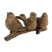 Gifts Amsterdam Sculptuur 3 Vogels Op Tak 14x7 Cm - thumbnail