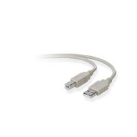 Belkin F3U133b10 USB-kabel USB 2.0 USB-A stekker, USB-B stekker 3.00 m Grijs - thumbnail