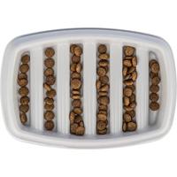 TRIXIE VOERBAK SLOWFEEDING KUNSTSTOF / TPR GRIJS 15X15 CM 350 ML - thumbnail