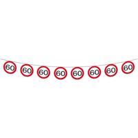 Vlaggenlijn verkeersbord &apos;60&apos; - thumbnail