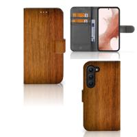 Samsung Galaxy S23 | Book Style Case | Donker Hout - thumbnail