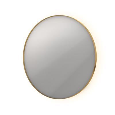 Spiegel INK SP17 Rond Colour Changing LED Rondom 100 x 4 x 100 cm Dimbaar In Aluminium Kader Mat Goud