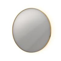 Spiegel INK SP17 Rond Colour Changing LED Rondom 100 x 4 x 100 cm Dimbaar In Aluminium Kader Mat Goud - thumbnail