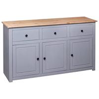 VidaXL Dressoir panama range 135x40x80 cm massief grenenhout grijs - thumbnail