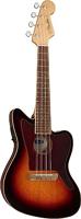 Fender Fullerton Jazzmaster Uke WN Tortoiseshell Pickguard 3-Color Sunburst elektrisch-akoestische ukelele - thumbnail
