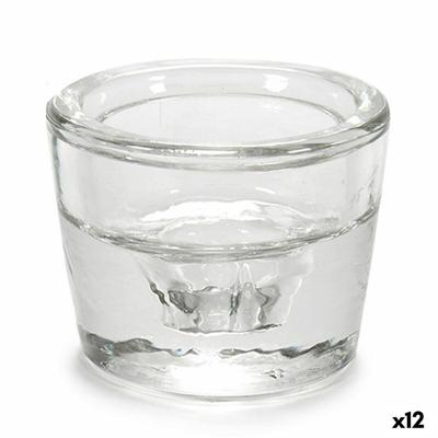 Kaarshouder Gift Decor Transparant Glas 6 x 4,3 x 6 cm (12 Stuks) Kaarshouder Gift Decor Transparant Glas 6 x 4,3 x 6 cm (12 Stuks)