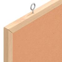 Kurkbord met massief grenenhouten frame 100x55 cm - thumbnail