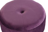 Voetensteun DKD Home Decor Polyester MDF Bordeaux (70 x 70 x 28 cm) - thumbnail