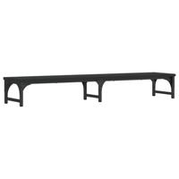 VidaXL Monitorstandaard 105x23x15,5 cm bewerkt hout zwart - thumbnail