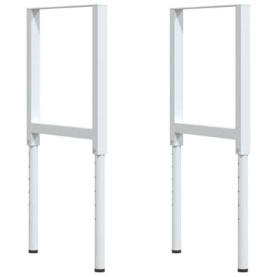 Werkbank rechthoekig 100x60x(73-99,5) cm massief acaciahout