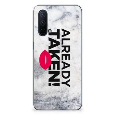 OnePlus Nord CE 5G | Siliconen hoesje | met naam Already Taken White