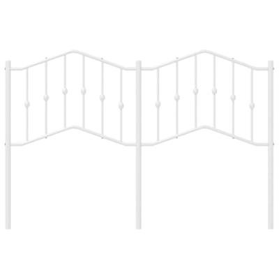 Hoofdbord 135 cm metaal wit