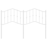 Hoofdbord 135 cm metaal wit - thumbnail