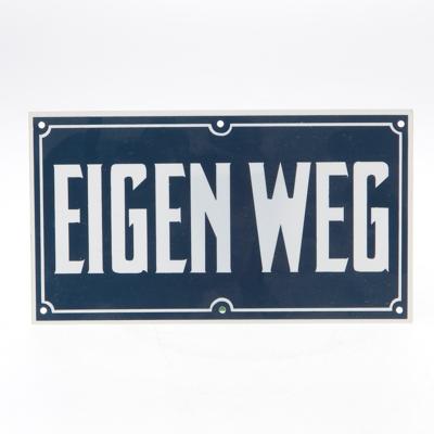 Bord pvc "eigen weg"