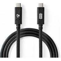 USB 3.1-Kabel | USB-C Male - USB-C Male | 2,0 m | Zwart - thumbnail