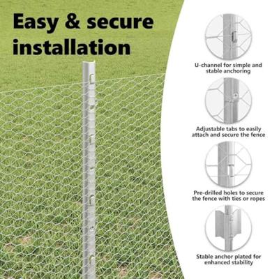 VidaXL Hek met paal zilver 0,6 x 25 m staal