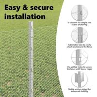 VidaXL Hek met paal zilver 0,6 x 25 m staal - thumbnail