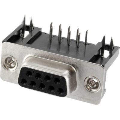 Connfly DS1037-01-09FNBKT7 DS1037-01-09FNBKT7 D-sub female connector Aantal polen: 9 Soldeerpennen 1 stuk(s) Tray