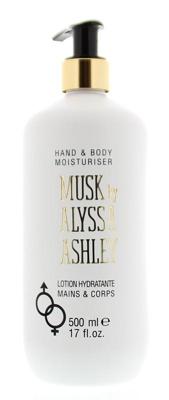 Alyssa Ashley bodylotion met pomp musk 500ml unisex Alyssa Ashley bodylotion met pomp musk 500ml unisex