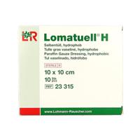 Lomatuell H gaasverband 10cm x 10cm 10 Stuks - thumbnail
