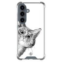 Samsung Galaxy S25 shockproof hoesje - Kat kiekeboe - thumbnail