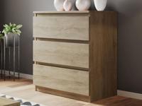 Commode MALIWA 3 lades sonoma eik - thumbnail