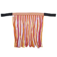 Pagony Stripe vliegenfrontriem oranje maat:pony - thumbnail