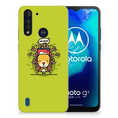 Motorola Moto G8 Power Lite Telefoonhoesje met Naam Doggy Biscuit Motorola Moto G8 Power Lite Telefoonhoesje met Naam Doggy Biscuit