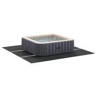 VidaXL Zwembad grondzeil zwart 396 x 396 x 0,1 cm niet-geweven stof - thumbnail