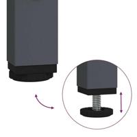 Hoge kast 68x39x103,5 cm staal antracietkleurig - thumbnail