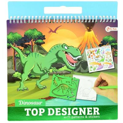 Toi Toys Schetsboek met sjabloon dino