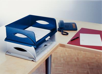 Leitz brievenbak voor ft A4 dwars zwart