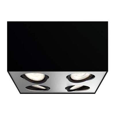Philips SpotlampBox 4-lichts zwart - 5049430P0