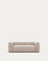 Kave Home 2-zits Bank 'Blok' 210cm, kleur Beige - thumbnail
