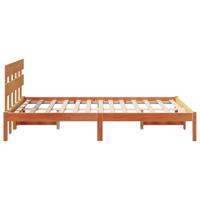 Bedframe met hoofdeinde Bruin 120 x 190 cm Massief grenenhout - thumbnail