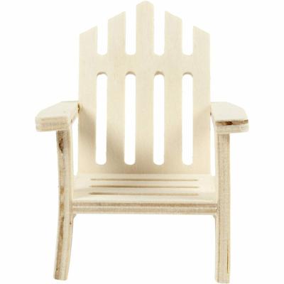 Creativ Company Tuinstoel, h: 9 cm, d: 9 cm, b: 7,5 cm, 1 stuk Creativ Company Tuinstoel, h: 9 cm, d: 9 cm, b: 7,5 cm, 1 stuk