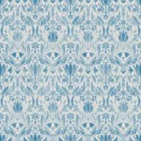 Dutch Wallcoverings Blomstermala - Ludvig Blue - Blauw - thumbnail
