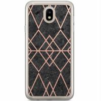 Samsung Galaxy J7 2017 siliconen hoesje - Abstract rose gold - thumbnail