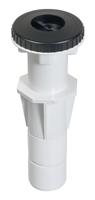 Aquareva Stofzuigeraansluiting + muurdoorvoer Zwart - thumbnail