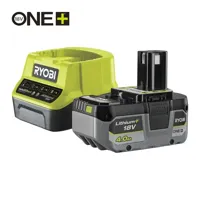 RYOBI ONE+™ 18V 1x 4,0 Ah Lithium+ accu & lader set - thumbnail