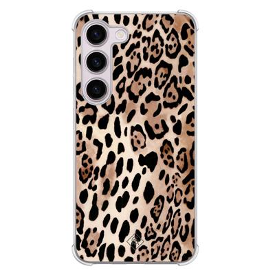 Samsung Galaxy S23 Plus shockproof hoesje - Golden wildcat Samsung Galaxy S23 Plus shockproof hoesje - Golden wildcat