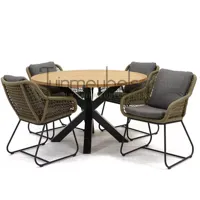 Tuinstoel Portofino olijf groen met Spectral rond 130 - thumbnail