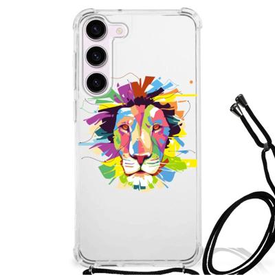 Samsung Galaxy S23 Stevig | Bumper Hoesje | Lion Color Samsung Galaxy S23 Stevig | Bumper Hoesje | Lion Color