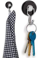 Maul Magneet (Ø x h) 35 mm x 53 mm Rond, Met haak Wit, Zilver 2 stuk(s) 6155702 - thumbnail