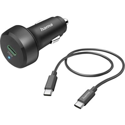 Hama Auto-snellader Met Oplaadkabel USB-C PD/QC 25W 1 M Zwart Hama Auto-snellader Met Oplaadkabel USB-C PD/QC 25W 1 M Zwart